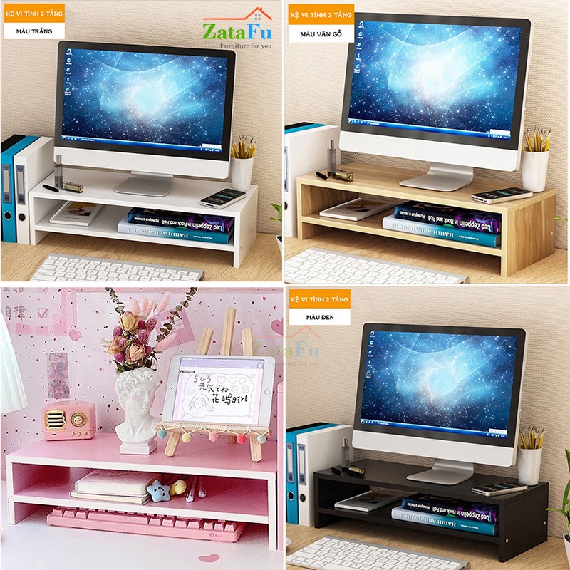 Kệ Giá Đỡ Màn Hình Máy Tính 2 Tầng KVT-02 ZataFu | Shopee Việt Nam