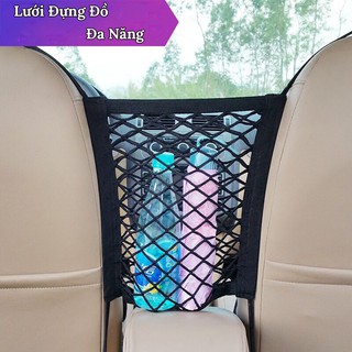Túi Lưới Đựng Đồ Trên Xe Oto - Treo Giữa 2 Ghế Tiện Lợi