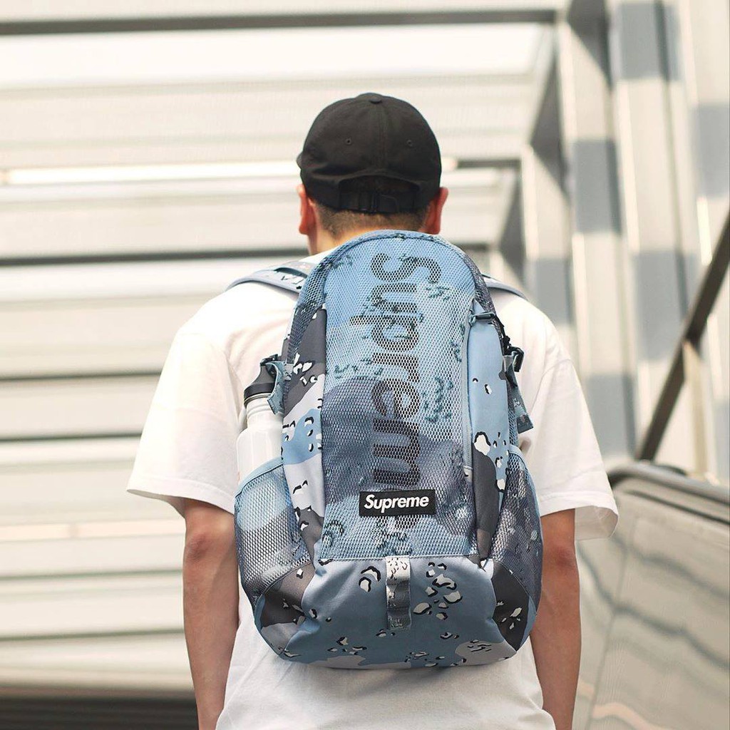 Supreme Backpack Blue Chocolate offers Chip Camo (SS20)