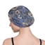 GAVESTO Mũ Turban Nút thắt xếp li Cotton in hoa Bonnet mềm