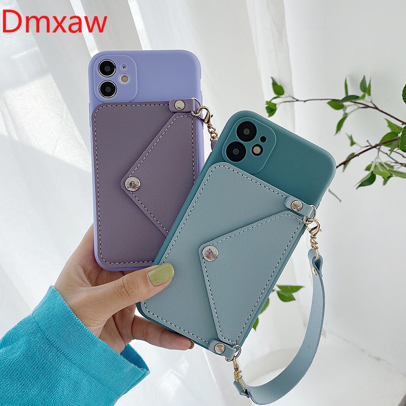 Ốp Điện Thoại Da Dạng Ví Có Dây Đeo Chéo Cho OPPO Reno 8 4G 7 4G 7 6 5 Pro SE 4G 5G 6 Lite