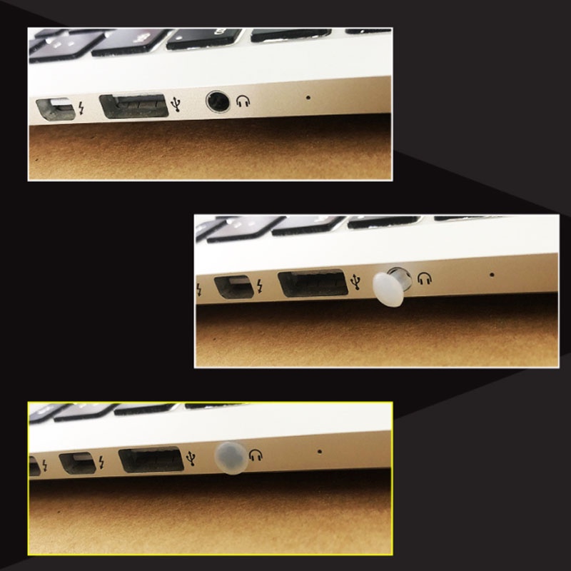 10-30 Chiếc Silicon Lỗ Cao Su Cắm 3.5 Mm 6.35 Mm Chống Bụi Nắp Tai Nghe Jack Chống Bụi Cắm PC DVD Micro Ổ Cắm Bụi