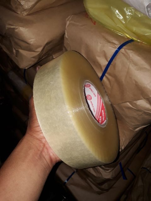 Băng keo cuộn 1kg, (CUỘN 1 KG) băng keo đóng hàng 1kg