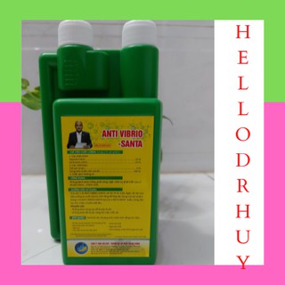 Chế Phẩm Sinh Học - Td  ANTI VIBRIO SANTA - Phòng Bệnh Phân Trắng, Phát Sáng, Ngăn Sự Phát Triển Của Vibrio...Chai 1Lit