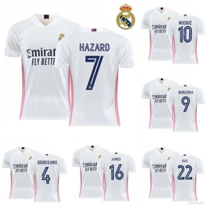 Áo thun đá banh in chữ Ramos Benzema James Isco thời trang 2020-2021 chất lượng cao