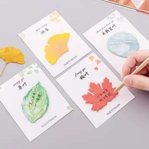 3 Note Ghi Chú Lá Cây - Thỏ Hồng VPP