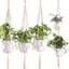 PWSSEND Giỏ Treo Macrame Móc Trang Trí Nhà Chậu Hoa Giá Đỡ
