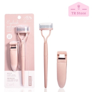 Bộ đôi lược chải tơi mi và bấm mi nhỏ mini Eyelash curler and eyelash comb Malian