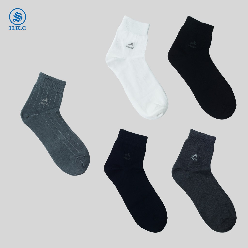 Combo 5Đ TẤT NAM MC1 - Tất Cổ Cao - Kháng Khuẩn Chống Hôi Chân | Shopee