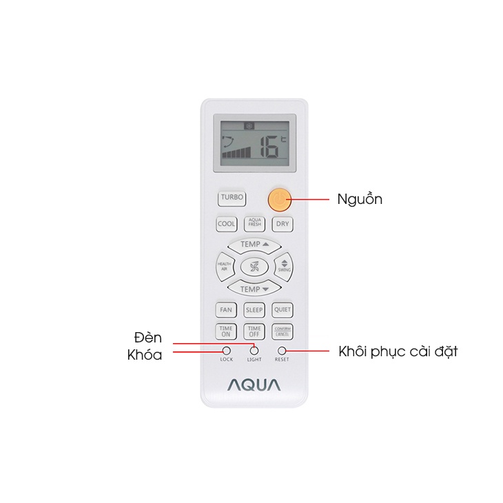 (VTĐL)Điều khiển máy lạnh AQUA chất lượng đa năng
