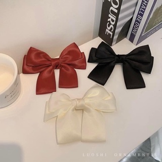 [Handmade] Kẹp tóc nơ nhỏ vải satin xinh xắn dễ thương phong cách Hàn Quốc nhiều màu sắc