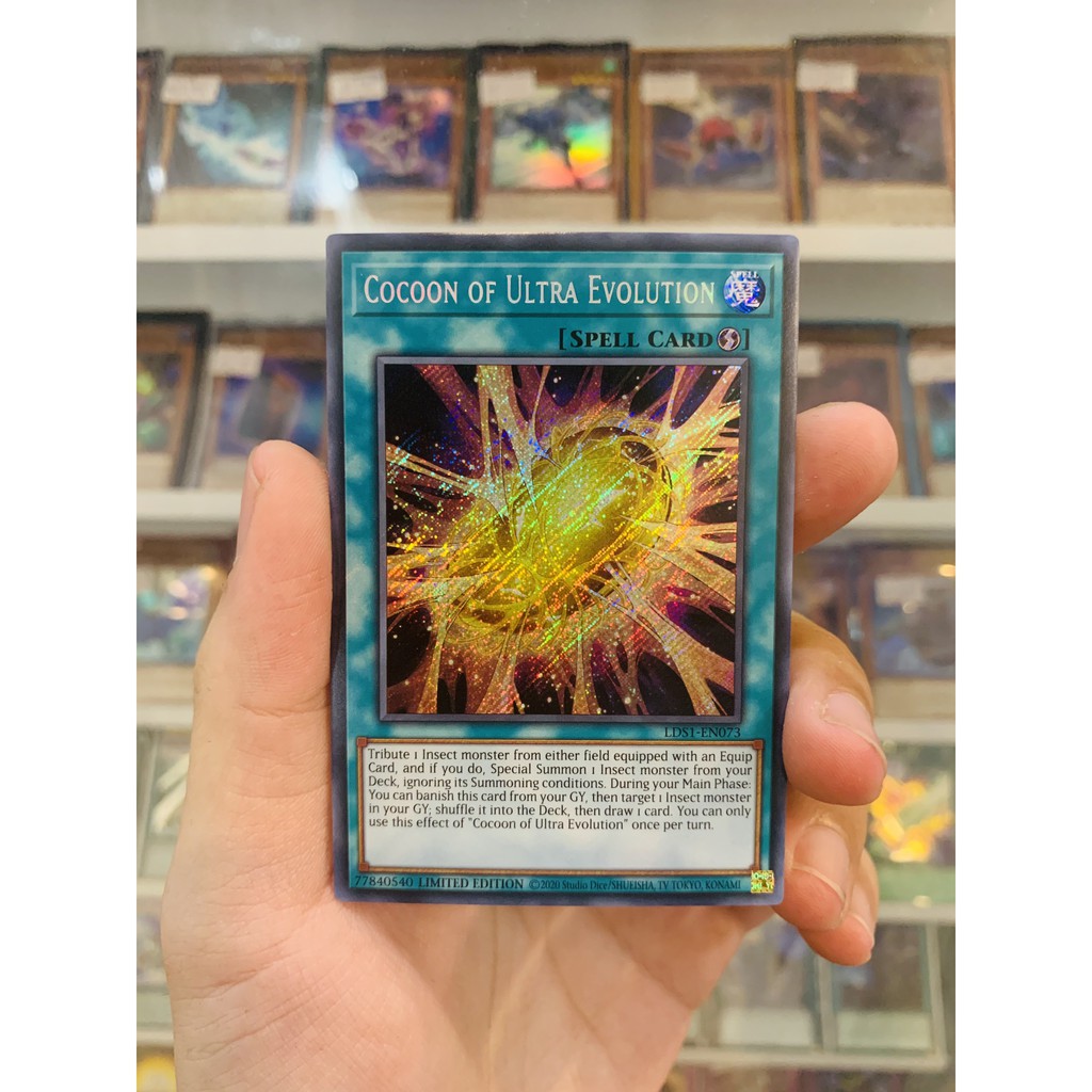 Thẻ Bài Lẻ Yugioh Mã Lds1 En073 Cocoon Of Ultra Evolution Secret Rare 1st Edition 4195