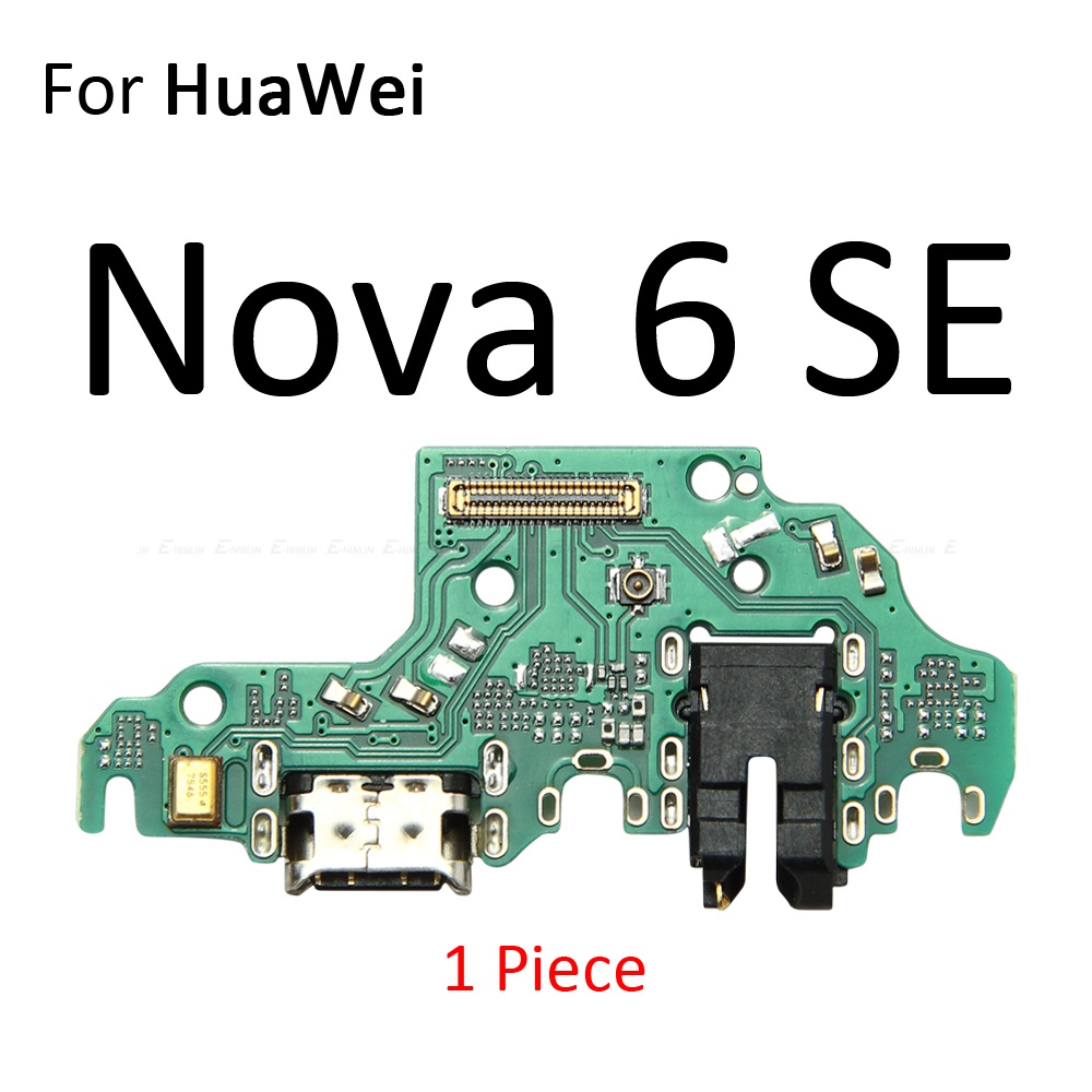Đế sạc nguồn Cổng sạc USB Bảng cắm Mic Cáp mềm cho HuaWei Nova 7i 7 6 SE 5T 5i 4e 4 3 3i 3e 2S 2i 2 Plus Thay thế các bộ phận