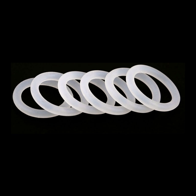 5-30 Chiếc CS 3mm VMQ silicone Trắng o Vòng Đệm OD 10 ~ 100mm Thực Phẩm Vòng Silicon Vòng Chữ o Vòng Cao Su Miếng Đệm