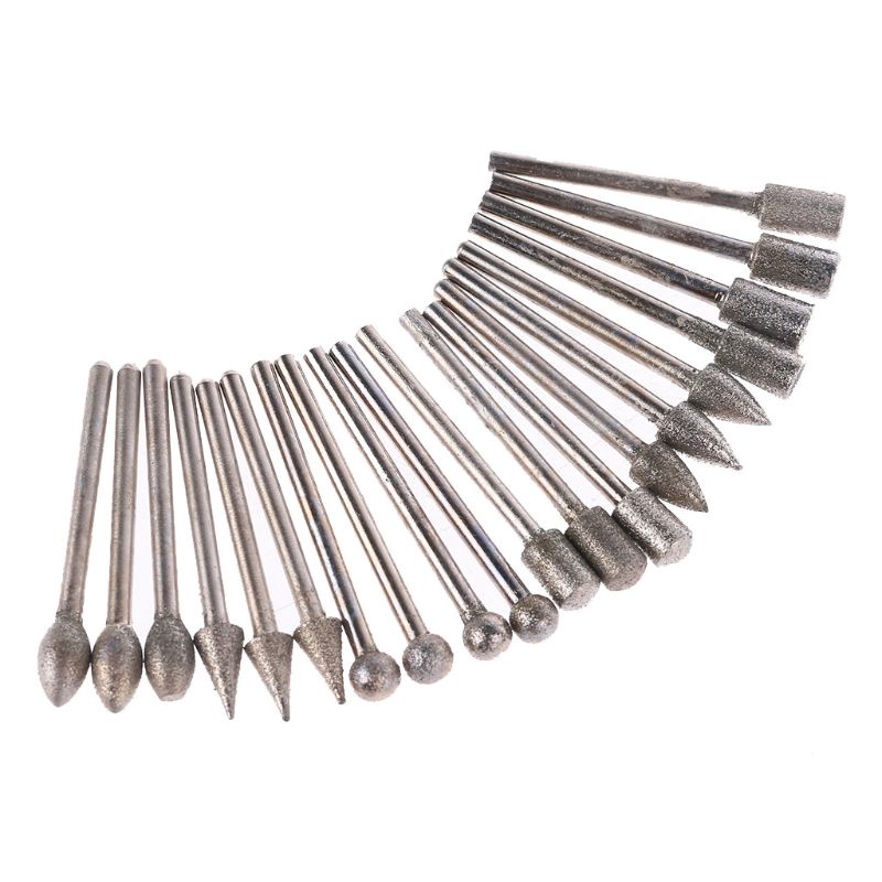 Set 20 đầu mài kim cương 6x3mm