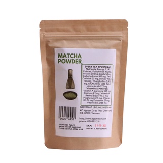 Bột Matcha Sấy Lạnh Nguyên Chất Hữu Cơ- Matcha Powder - Légumes Việt Nam