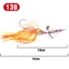 Mồi Giả Câu Cá 3D Bằng Cao Su 13g / 14cm Có Mắt 5 Màu