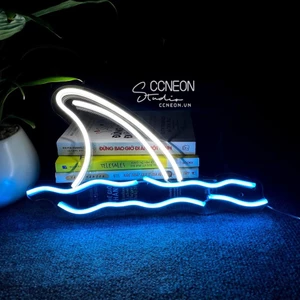 Đèn Trang Trí Led Neon Sign Hình Vây Cá Mập