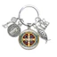 Saint Benedict Medallion Móc Chìa Khóa Thủ Công Mặt Kính In Hình Chúa JESUS Nghệ Thuật Làm Quà Tặng