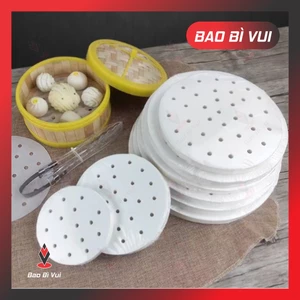 Giấy nến lót nồi chiên không dầu có đục lỗ - BAO BÌ VUI