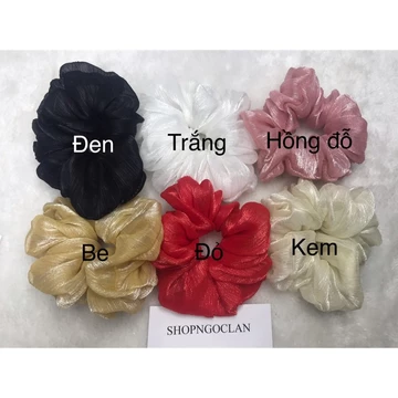 Chun vải xước - Chun cột tóc scrunchie - đồ cột tóc scrunchies - chun cột tóc vintage nhiều màu