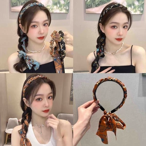 Băng Đô Bện Tóc Phong Cách retro Thời Trang Cho Nữ