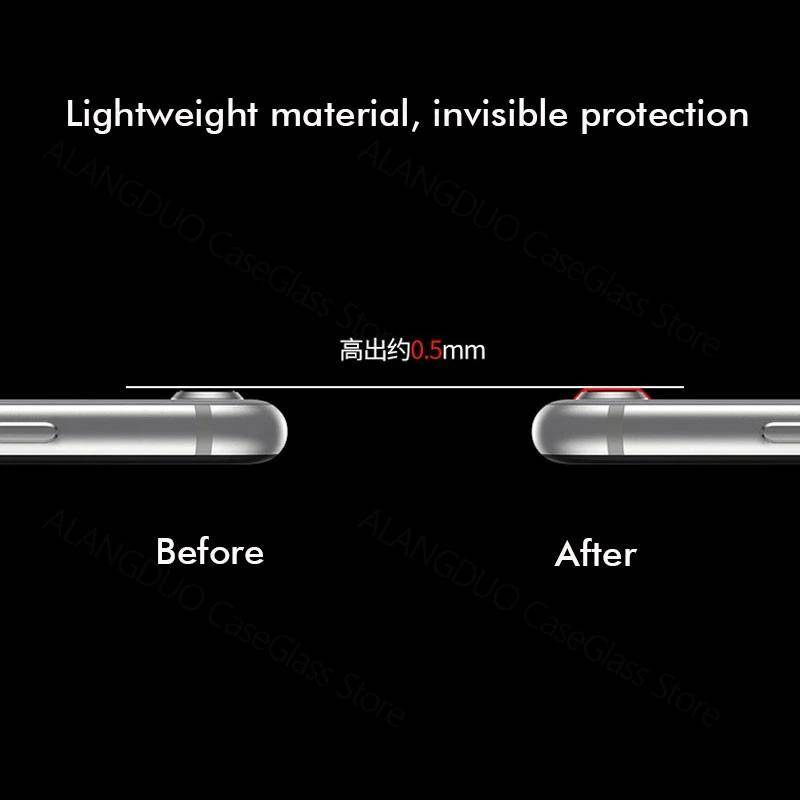 Bảo Vệ Camera Cho iPhone SE 2022 2020 SE3 SE2 Full Cover Ống Kính Vòng Kim Loại + Kính Cho iPhone 7 8 Nắp Bảo Vệ Ống Kính