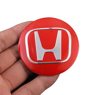 Set 4 Miếng Dán 56mm Trang Trí Trục Bánh Xe Hơi Honda City Civic Brio Accord BRV CRV HRV Jazz