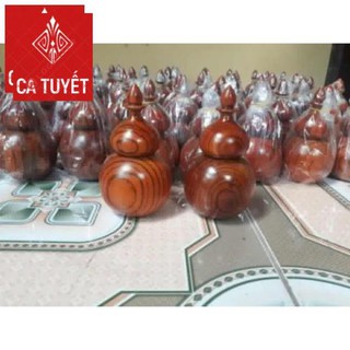 Hộp Đựng Tăm Hồ Lô Gỗ Hương Tiện Nuyên Khối