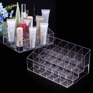 Khay Đựng Son 24 Ô Nhựa Mica Siêu Bền Trong Suốt 88189