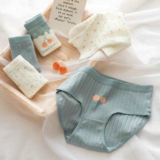 Quần Cotton Tăm Hoạ Tiết Quả Cherry Cực Rễ Thương,