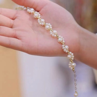 Vòng Tay Ngọc Trai Hình Móng Vuốt Mèo Dễ Thương Độc Đáo Thời Trang Nhật Hàn