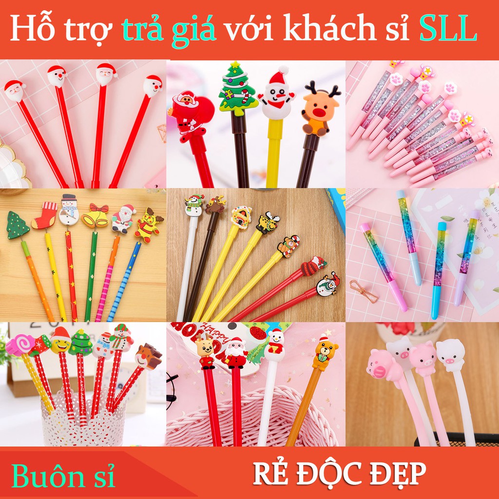 🎄 COMBO 3 BÚT HOẠT HÌNH NOEL – GIÁNG SINH ĐẸP NHẤT 🎁