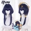 GC1 Genshin Tác Động Candace Tóc Giả Cosplay Anime Màu Xanh Đậm Tóc Tóc Trang Phục Lông Tơ Tóc Giả Halloween GC1