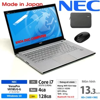 laptop nhật bản nec versapro vk23l core i3-6100u, 4gb ram, 128gb ssd,  12.5inch hd vỏ nhôm toàn thân giá tốt Tháng 9, 2024 | Mua ngay | Shopee  Việt Nam