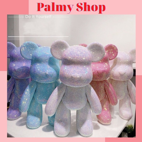 Gấu đính đá Bearbrick handmade size 23cm – cao cấp cho mọi lứa tuổi | HÀNG CÓ SẴN