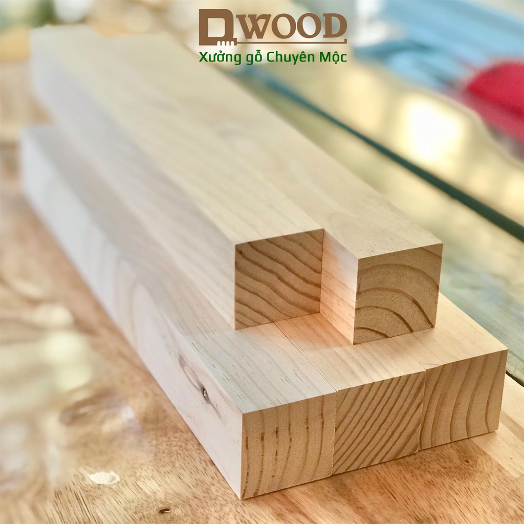 Ảnh Thanh gỗ thông Dwood vuông đã xử lý làm chân bàn, chân ghế 4