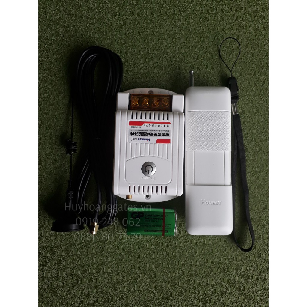 Công tắc điều khiển từ xa 5Km Honest HT-9220-5 (40A/220V) - CÓ CHỨC NĂNG HỌC LỆNH
