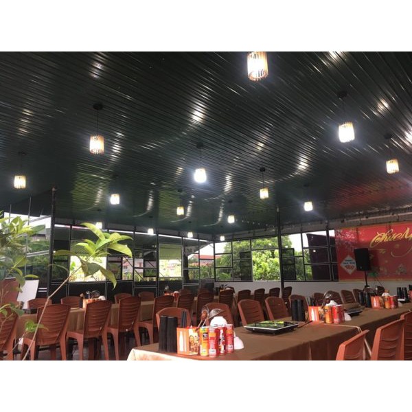 Đèn gỗ thả trần DIY trang trí x 10 quả