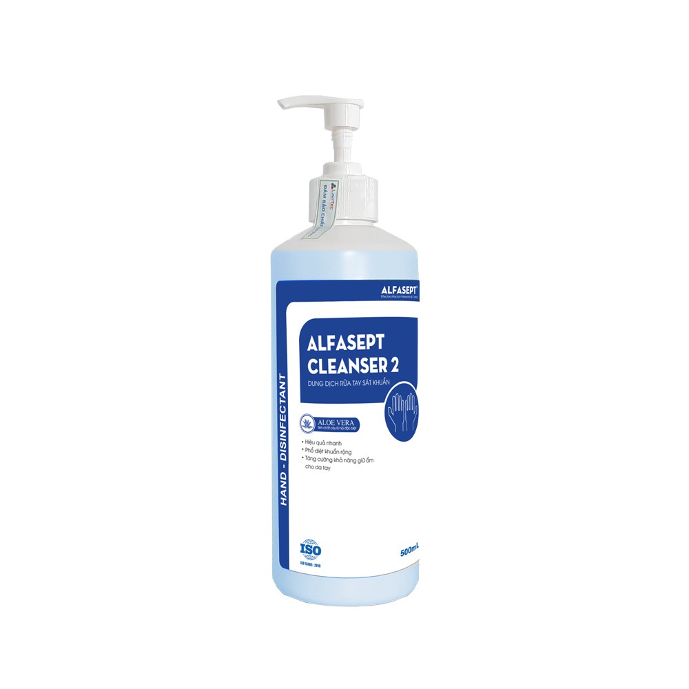 Mô tả Xà Phòng Rửa Tay ALFASEPT Cleanser 2 Giúp Khử Khuẩn Nhanh Chóng Và Tăng Cường Khả Năng Giữ Ẩm Cho Da Lọ 500ml - 3