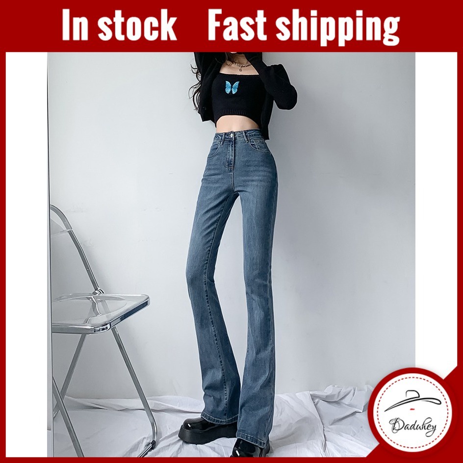 Ảnh Quần jeans ống rộng eo thon thời trang xuân thu 2022 dành cho nữ 1