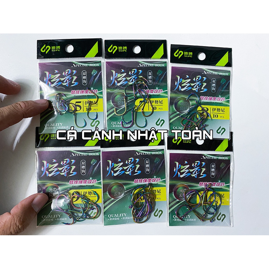 LƯỠI TITAN 7 MÀU SUPE CÂU CÁ CHẤT LƯỢNG CAO NHẬT BẢN