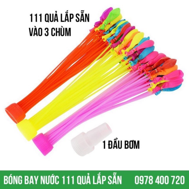 Đồ chơi Bóng bay nước chùm 111 quả vui nhộn