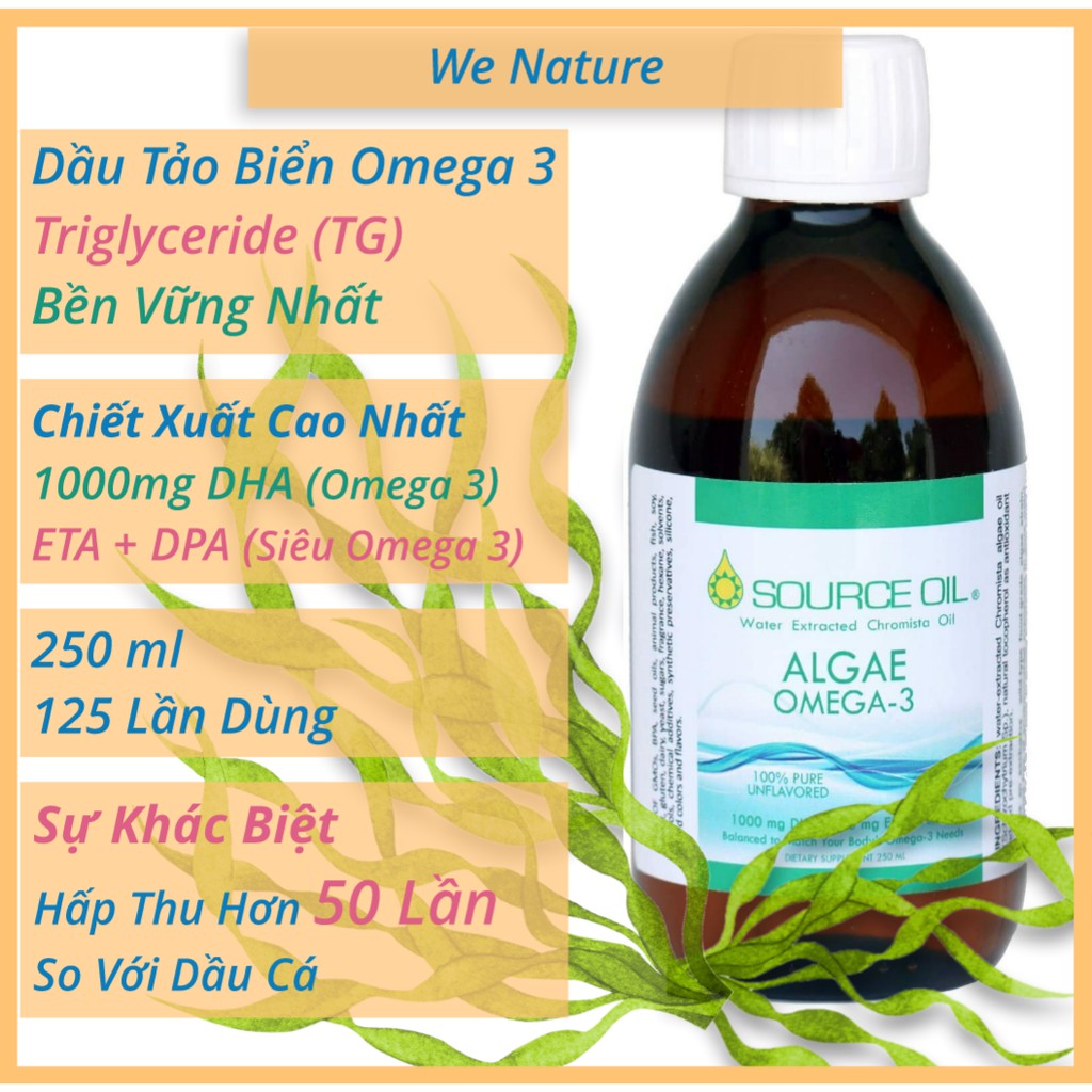 Dầu Tảo Biển Algae Oil - Công Dụng, Cách Sử Dụng và Nơi Mua Uy Tín