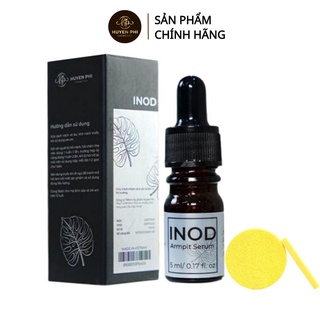 Combo Serum hôi nách INOD Huyền Phi 5ml + 12pcs bông nở rửa mặt tác dụng triệt hôi nách, hôi chân, mồ hôi tay chân
