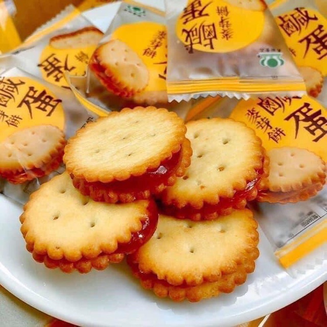Bánh quy trứng muối Đài Loan 500gr - giao mã ngẫu nhiên