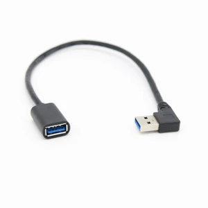 Bộ chuyển đổi dây cáp nối dài siêu tốc USB 3.0 góc phải 90 độ từ nam sang nữ