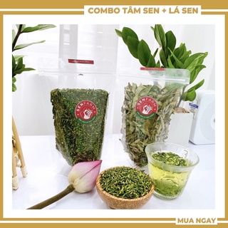 COMBO 2 bịch trà tim sen và lá sen Senfarm
