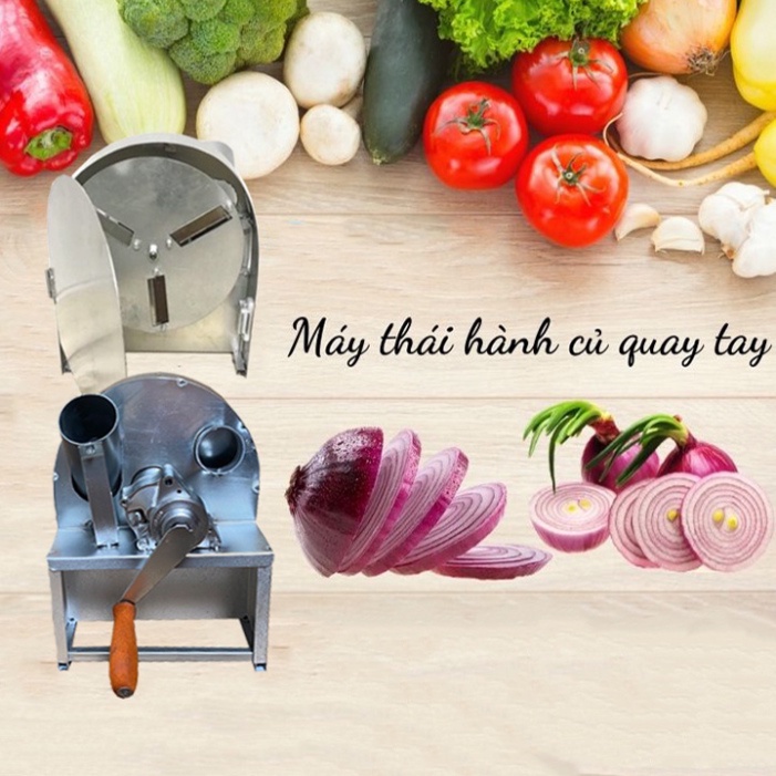 Máy xay tỏi ớt quay tay có nắp sau tặng kèm 3 lưỡi dao dự phòng