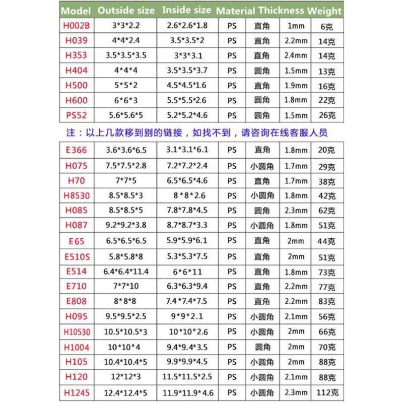 Acrylic Cao Trong Suốt Nhựa Hộp Nhỏ mini Dễ Thương Hộp Bảo Quản Trong Suốt Hộp Nhựa DIY Trang Sức Pha Lê Hiển Thị Hoàn Thiện Hộp Vuông Hình Chữ Nhật